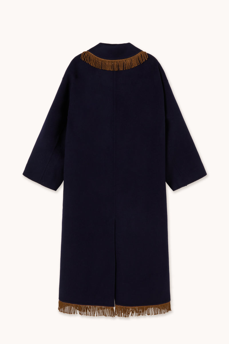 Woman Frills Long Coat