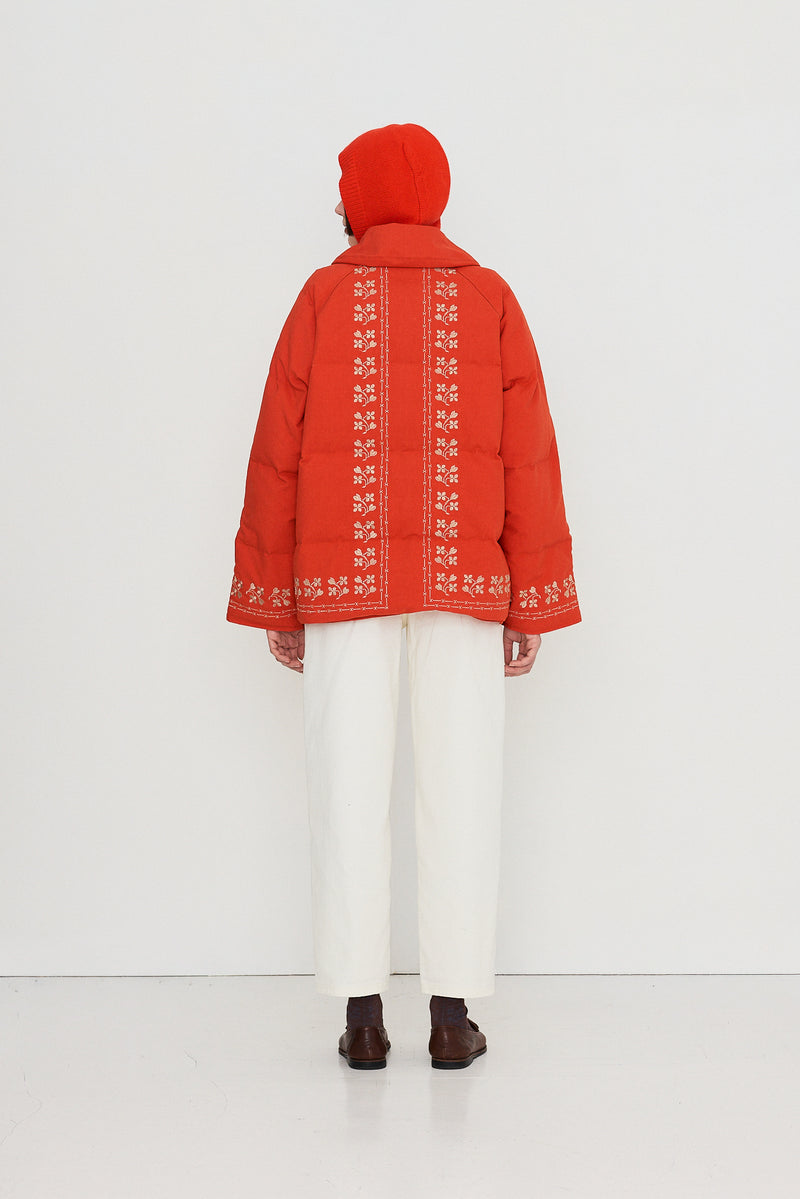 Woman Flowers Down Jacket