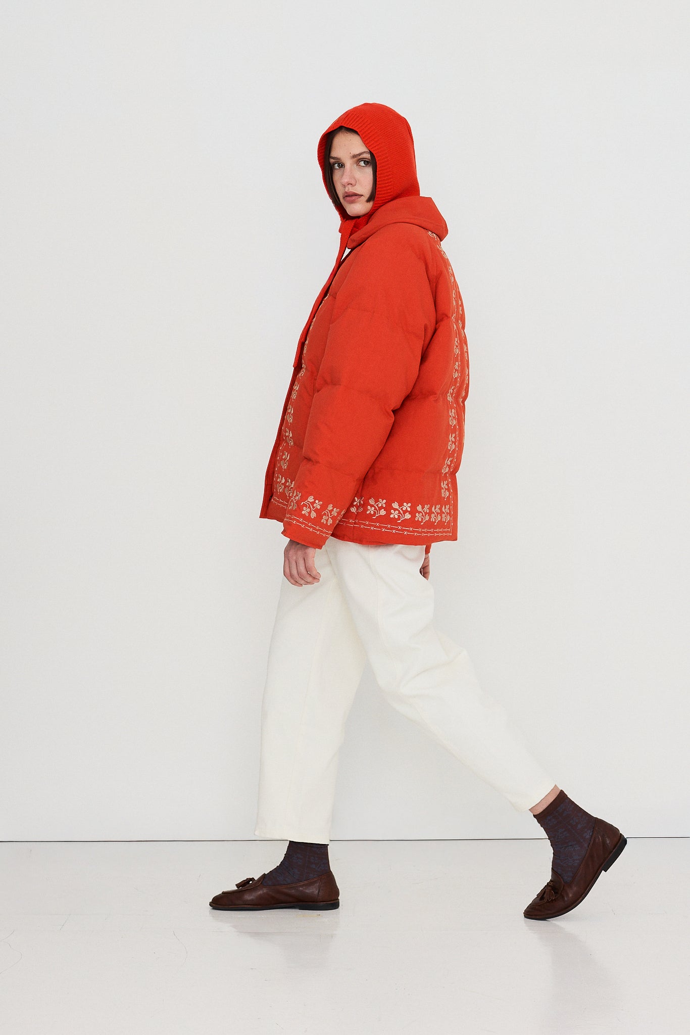 Woman Flowers Down Jacket