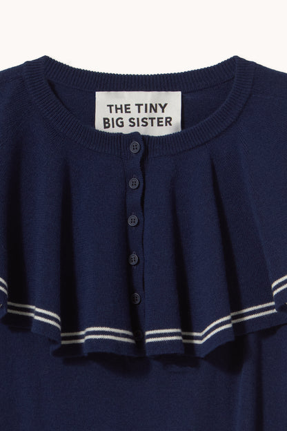 Damen Babydoll Pullover NAVY