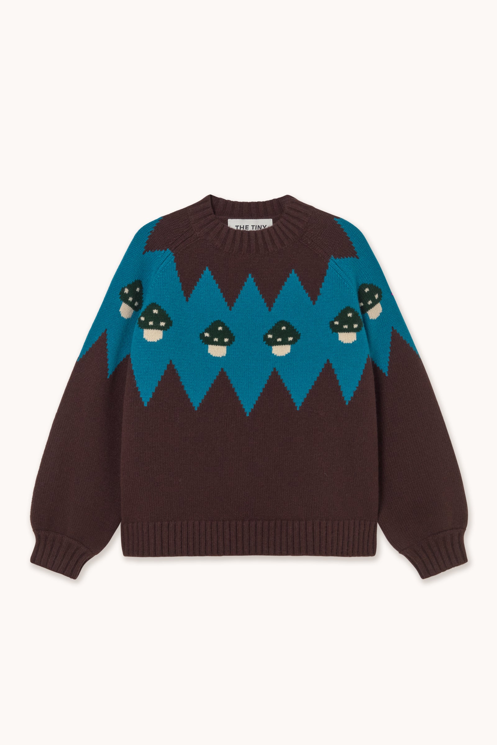 Woman Mushrooms Sweater UMBER
