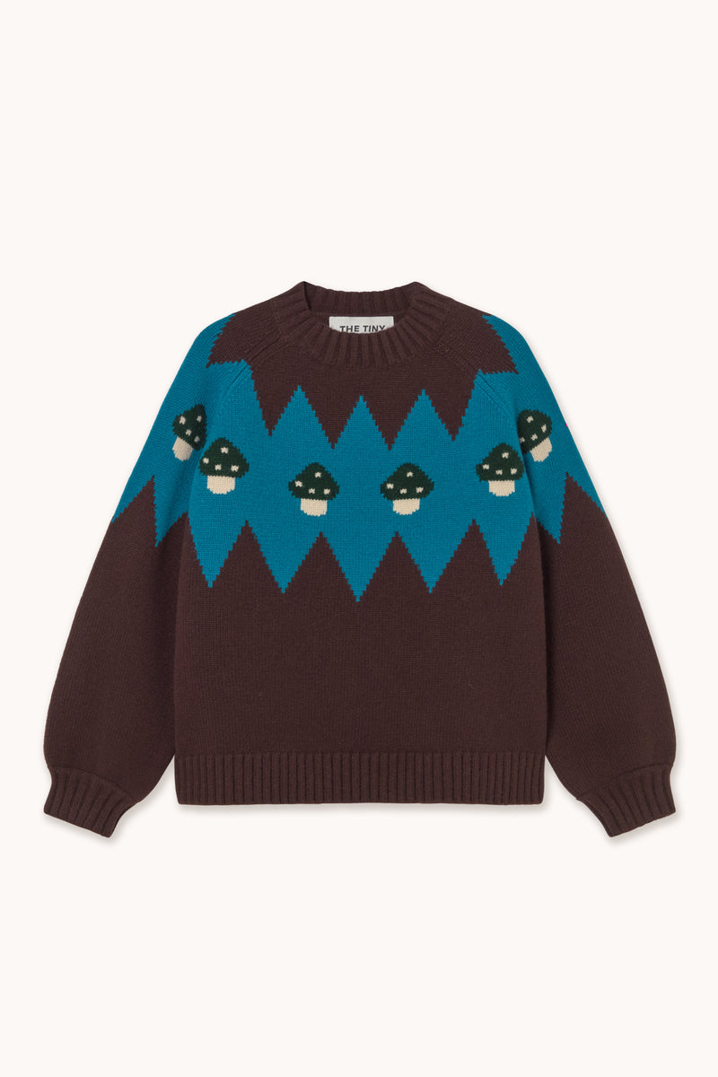 Woman Mushrooms Sweater