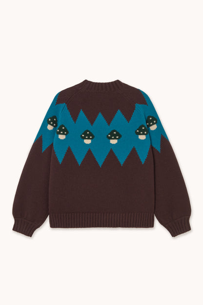 Woman Mushrooms Sweater UMBER