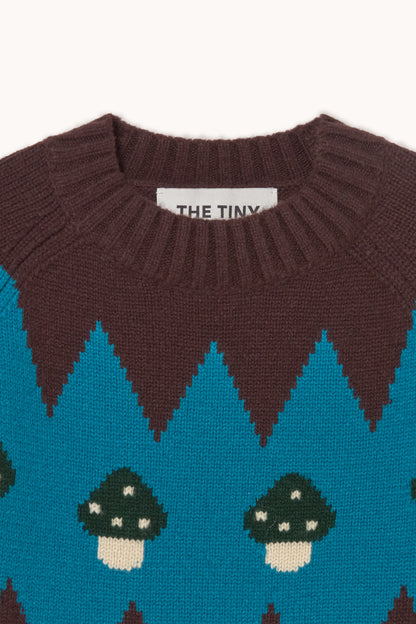 Woman Mushrooms Sweater UMBER