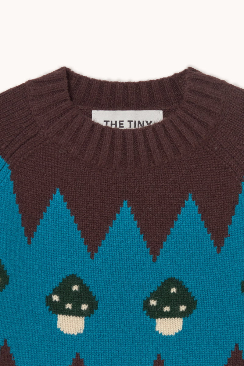 Woman Mushrooms Sweater