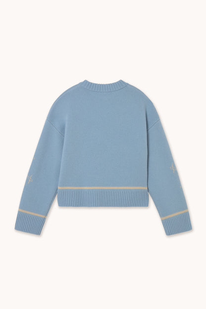 Woman Bows Cardigan DENIM BLUE
