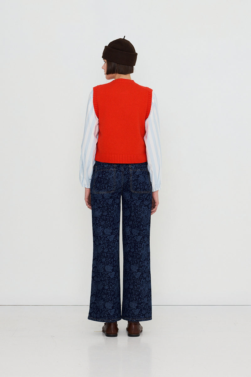Woman Buttoned Vest