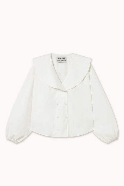 Woman Double Button Shirt OFF WHITE