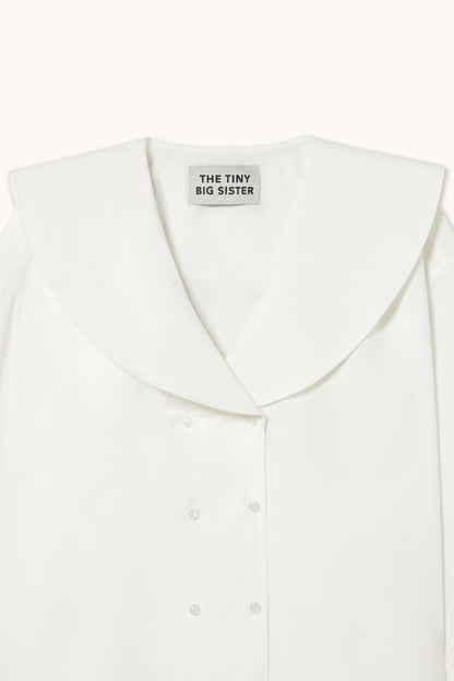 Woman Double Button Shirt OFF WHITE