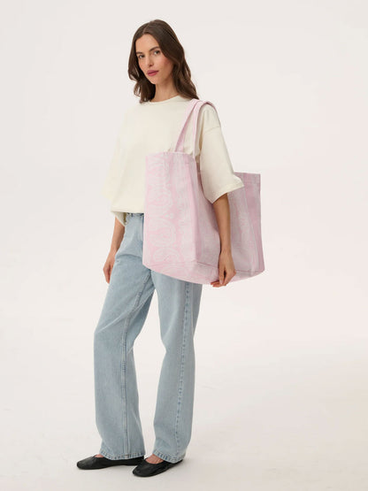 Duża torba shopper Capri Light Pink LIGHT PINK