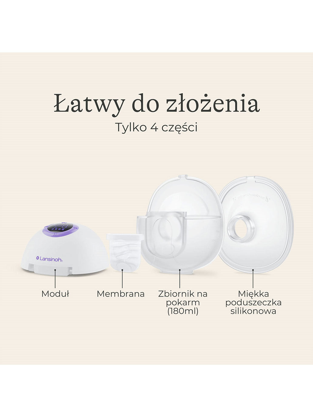 Laktator podwójny bezprzewodowy Hands-free