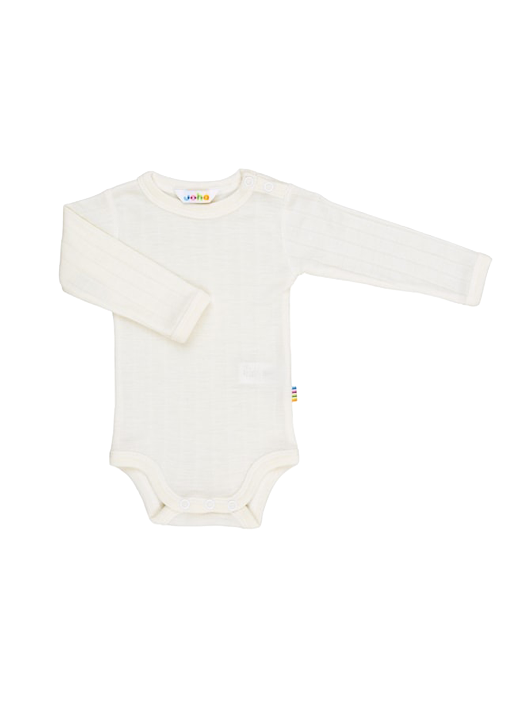 Body niemowlęce z wełny merino z jedwabiem WHITE