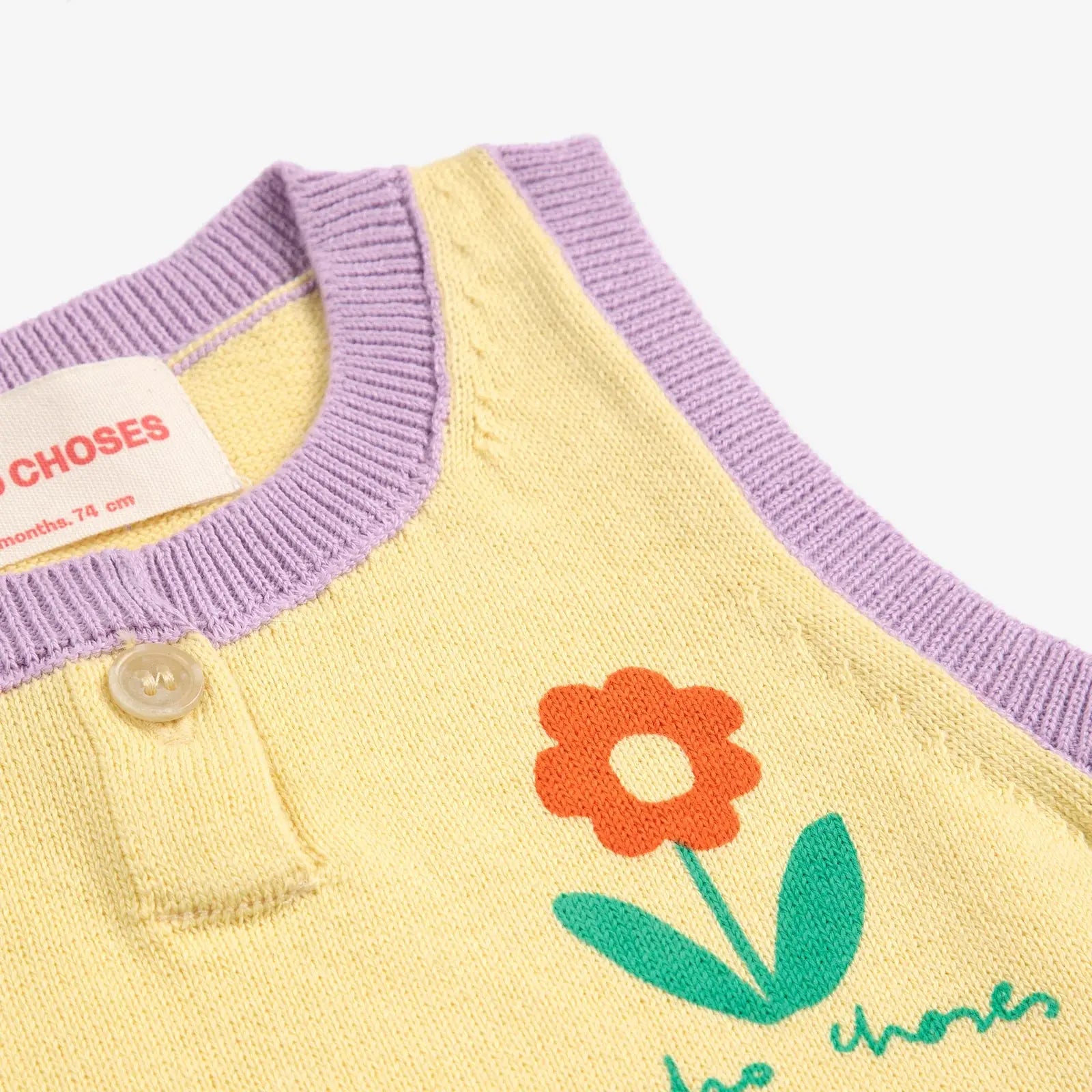 OUTLET Zestaw prezentowy Flower knitted set | rozm. 6m Bobo Choses BEBE Concept 