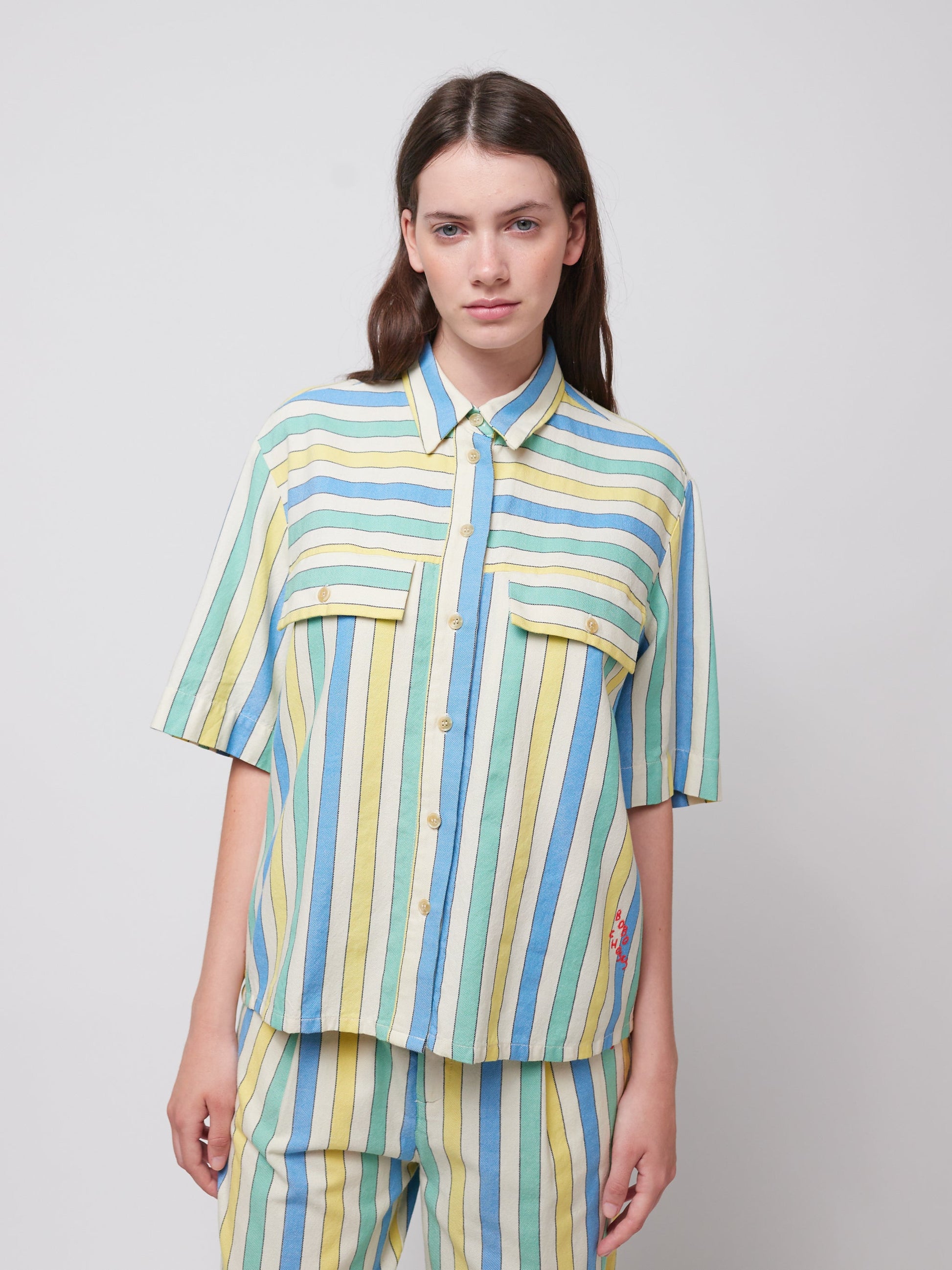OUTLET Koszula Multicolor stripes relaxed shirt Adult | rozm. L bébé concept BÉBÉ Concept 