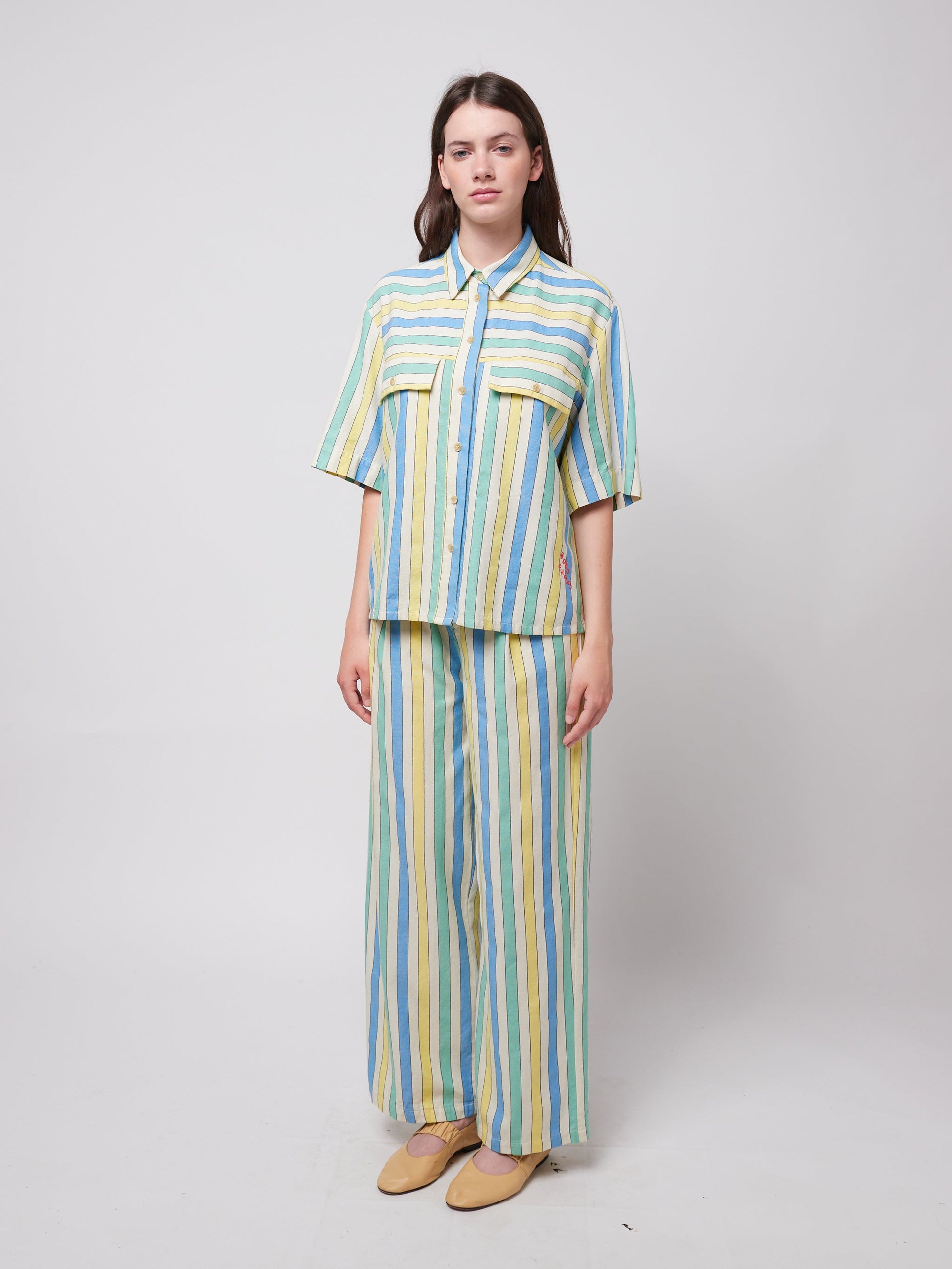 OUTLET Koszula Multicolor stripes relaxed shirt Adult | rozm. L bébé concept BÉBÉ Concept 