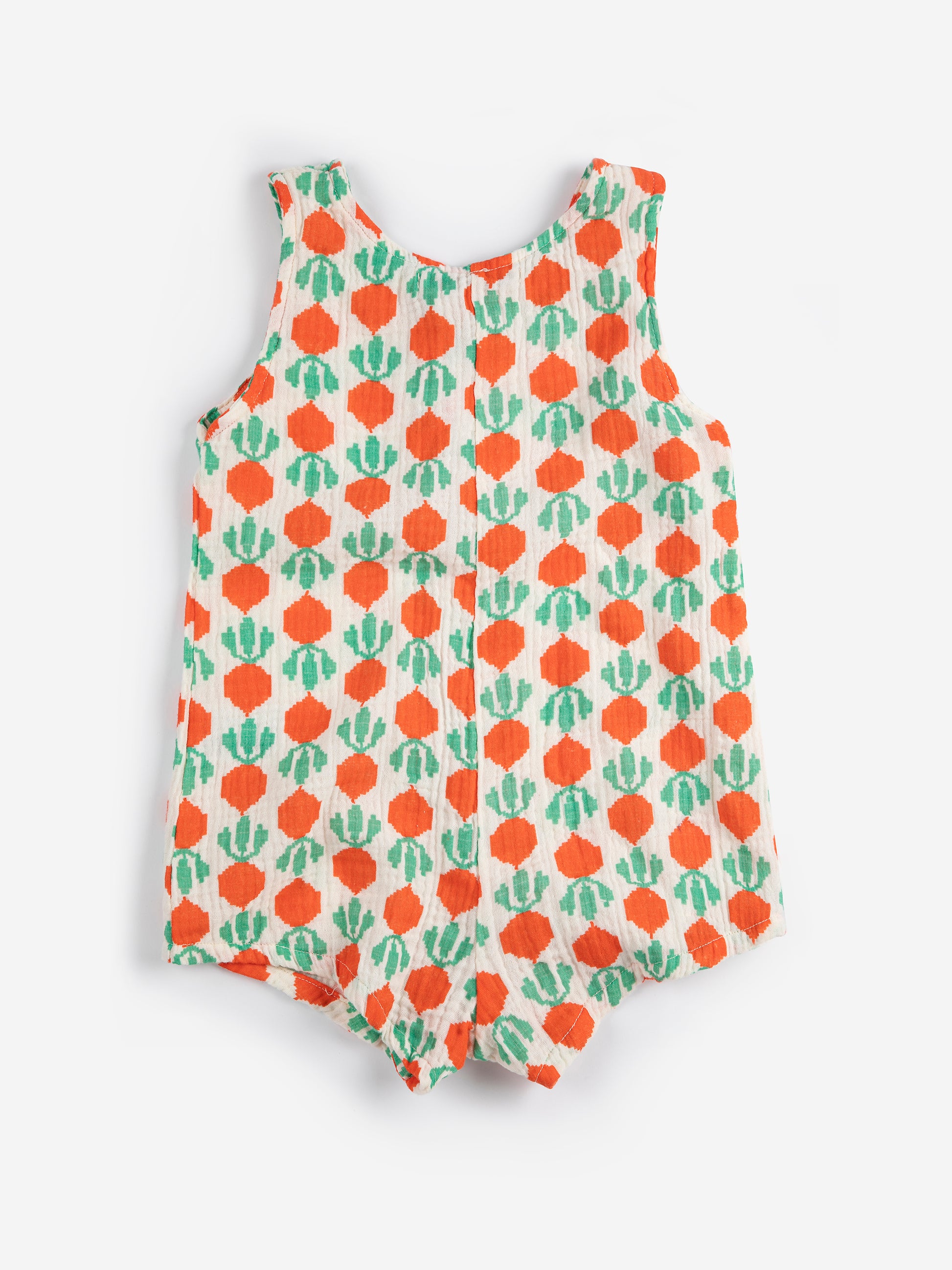 Cool Radish all over woven playsuit WHITE