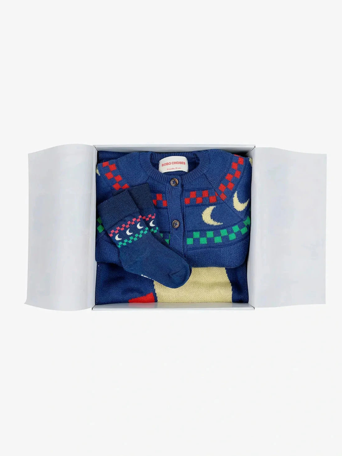 OUTLET Zestaw prezentowy The Moon knitted gift set | rozm. 9m bébé concept BÉBÉ Concept 