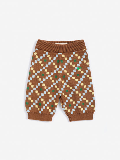 Pixel all over knitted pants
