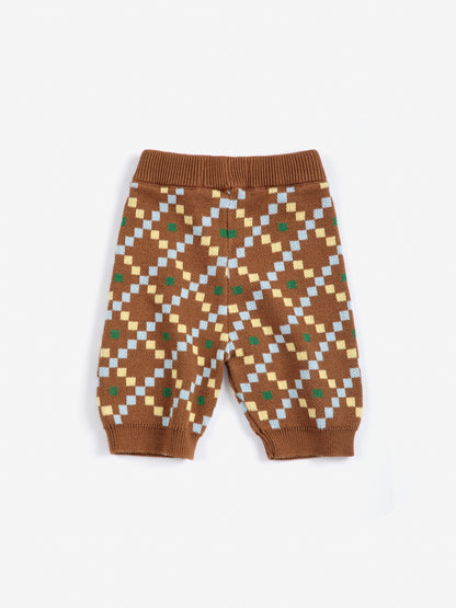 Pixel all over knitted pants