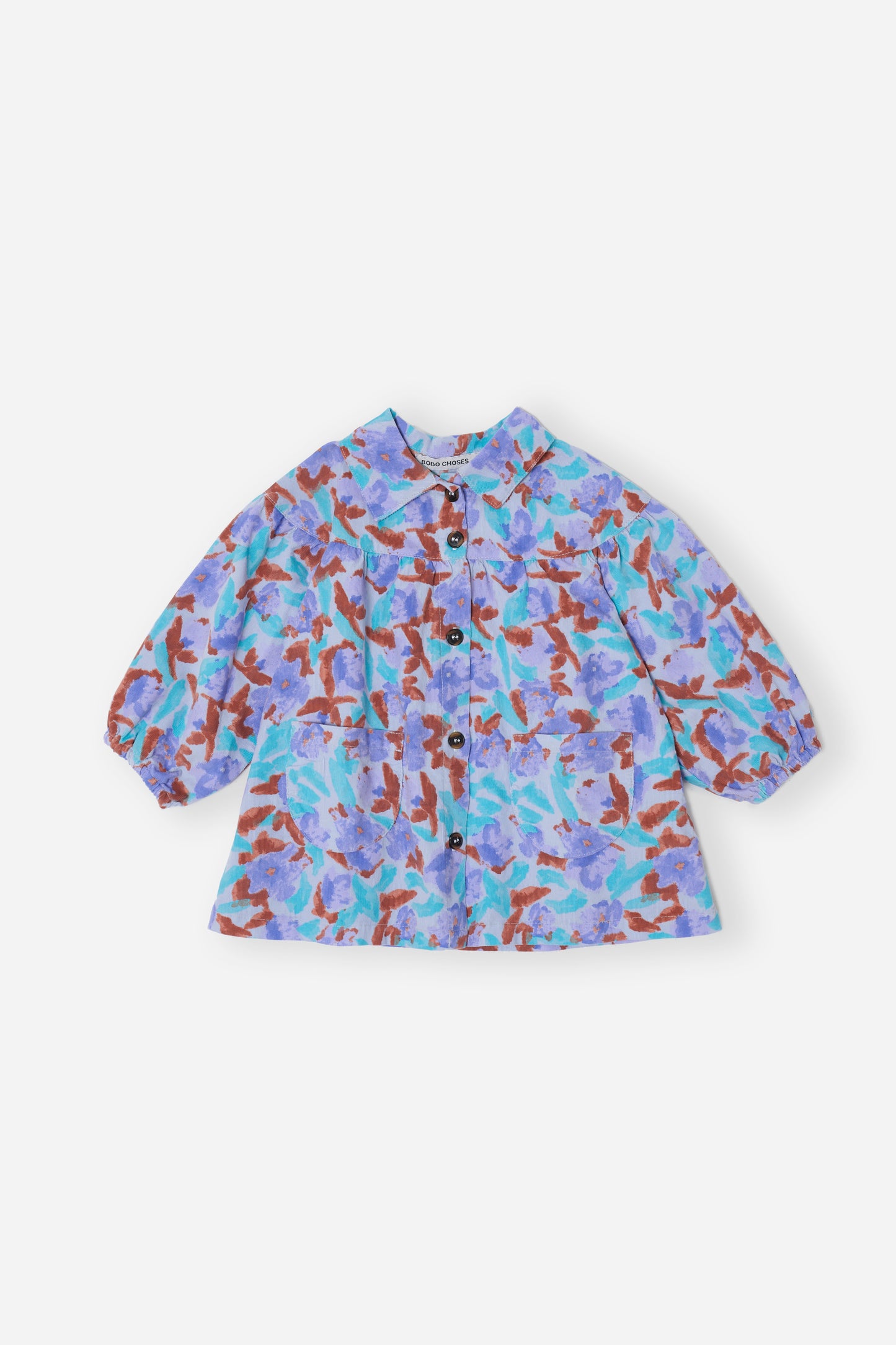 Watercolor all over woven dress