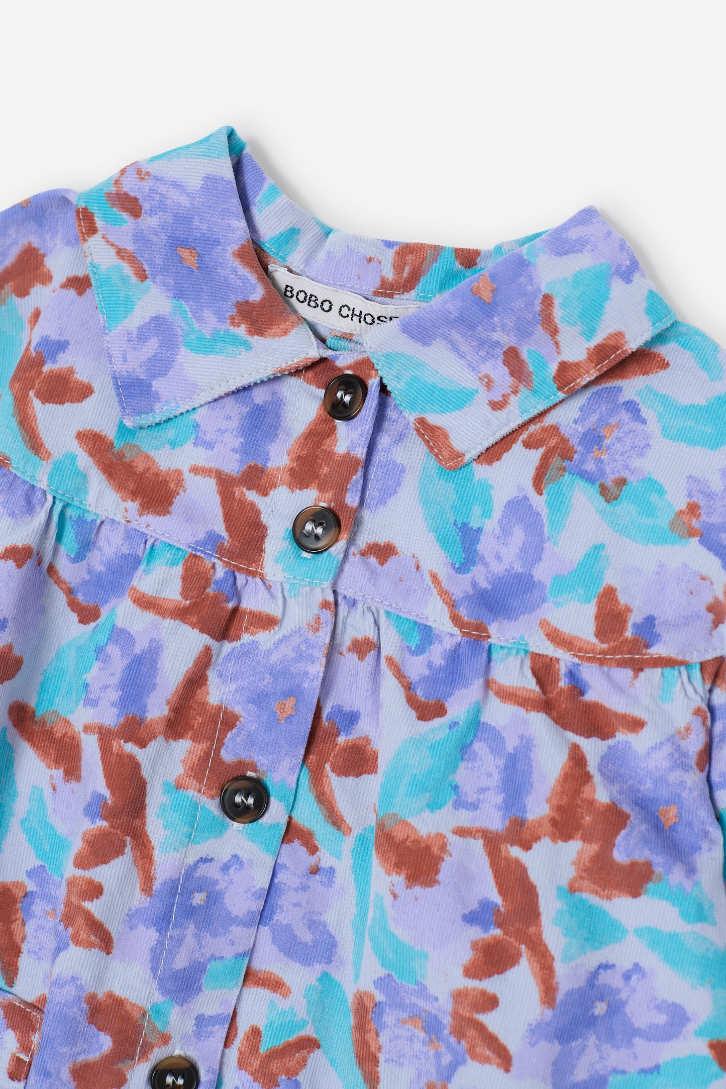 Watercolor all over woven dress