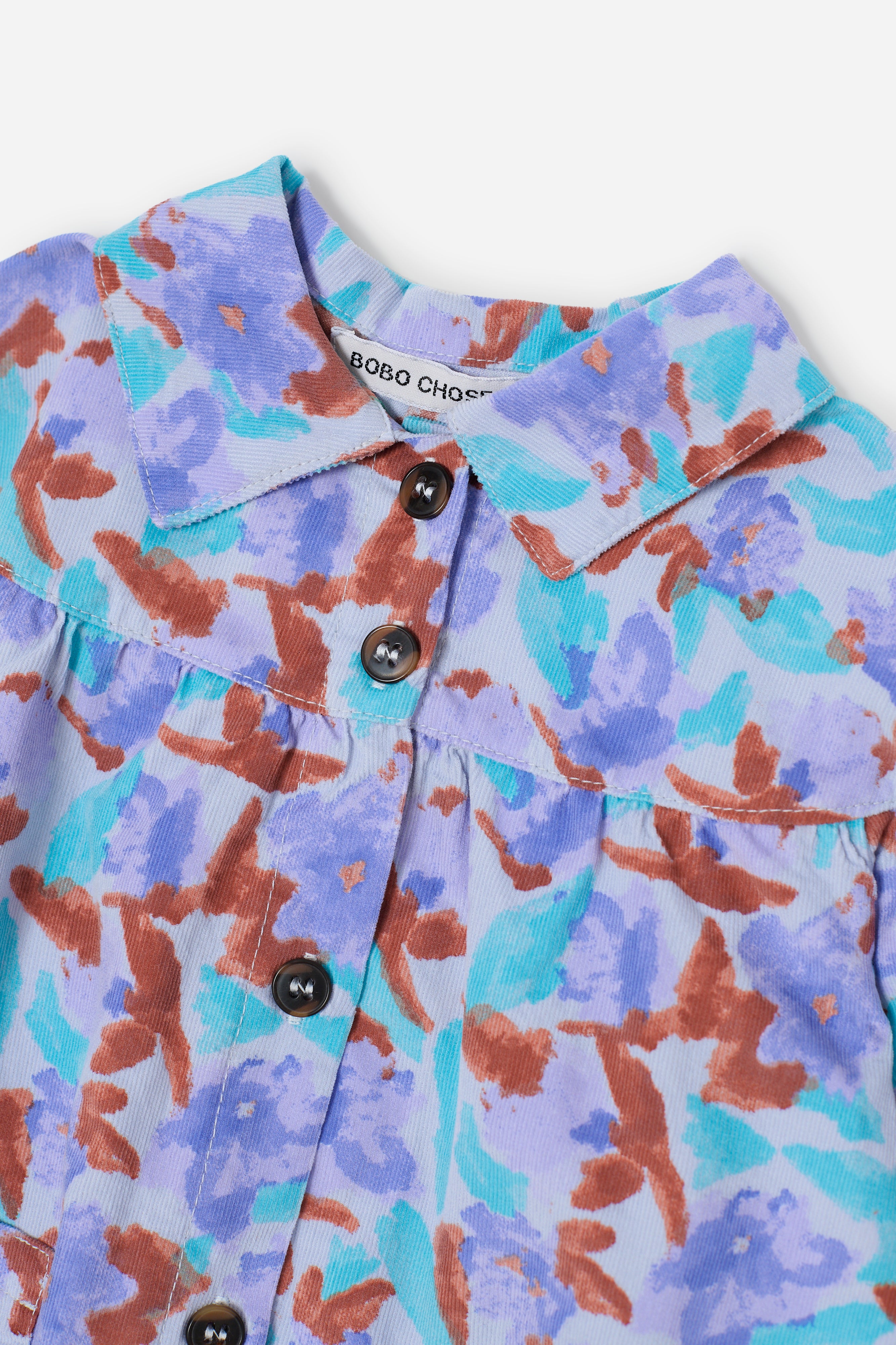 Watercolor all over woven dress
