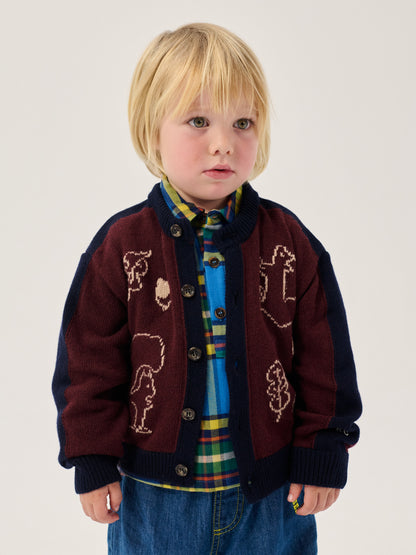 Sweter Forest Scene Cardigan