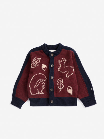Sweter Forest Scene Cardigan