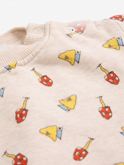 Bluza niemowlęca Mush Monster Duo All Over