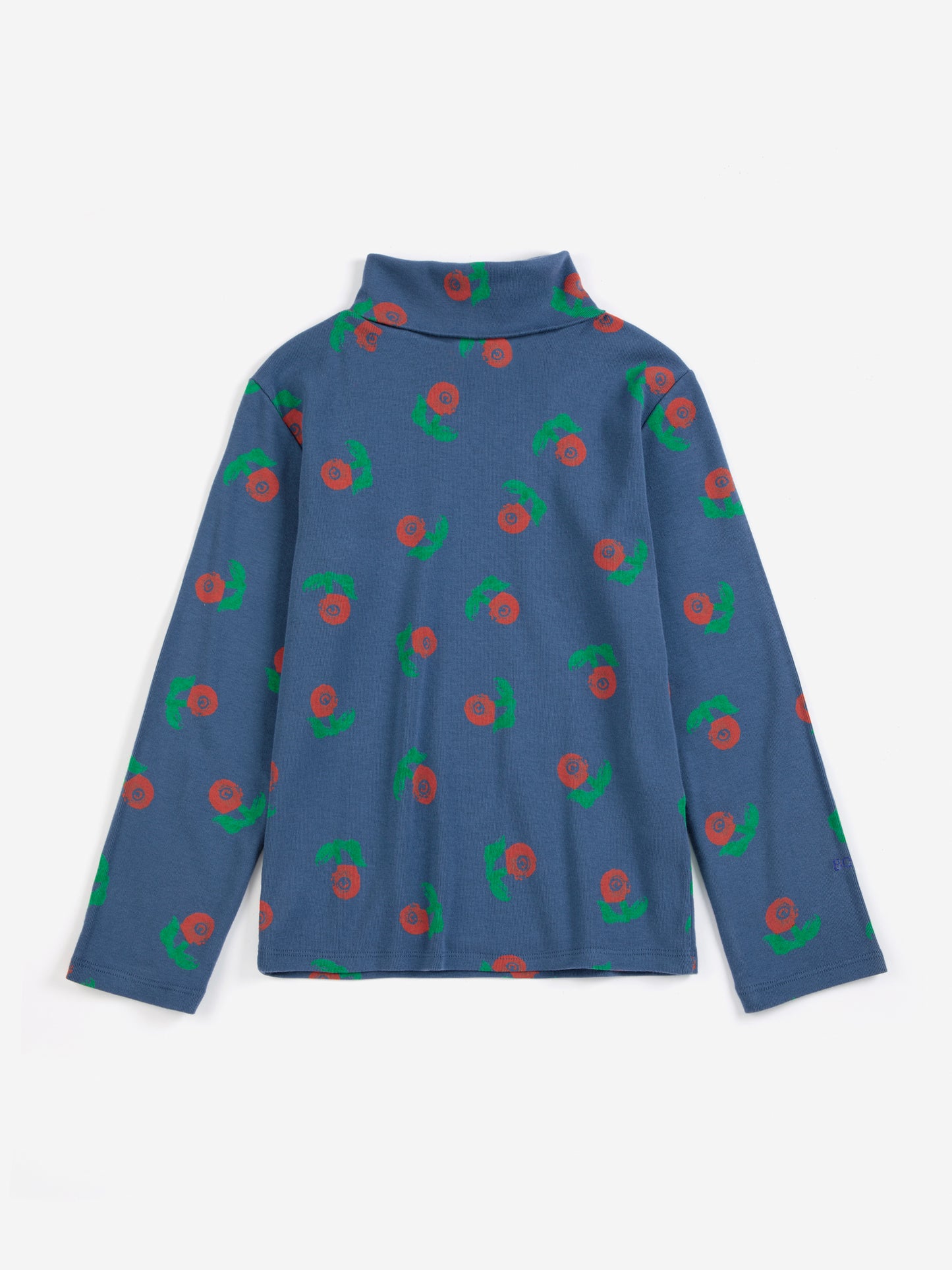 Long-sleeve Stamp Bloom all over turtle neck