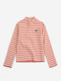 Long-sleeve Energy Flower Stripes turtle neck
