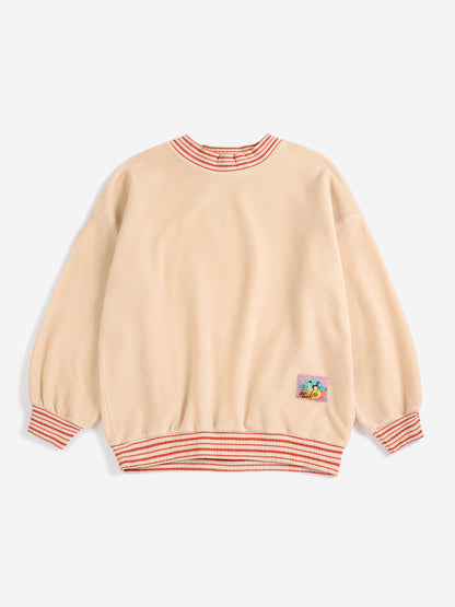 Taxi Saurus Tag velvet sweatshirt