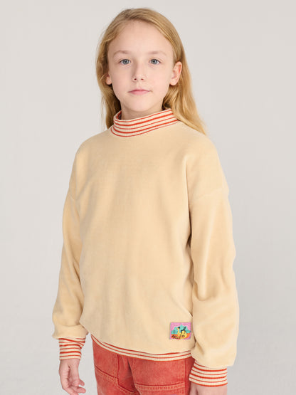 Taxi Saurus Tag velvet sweatshirt