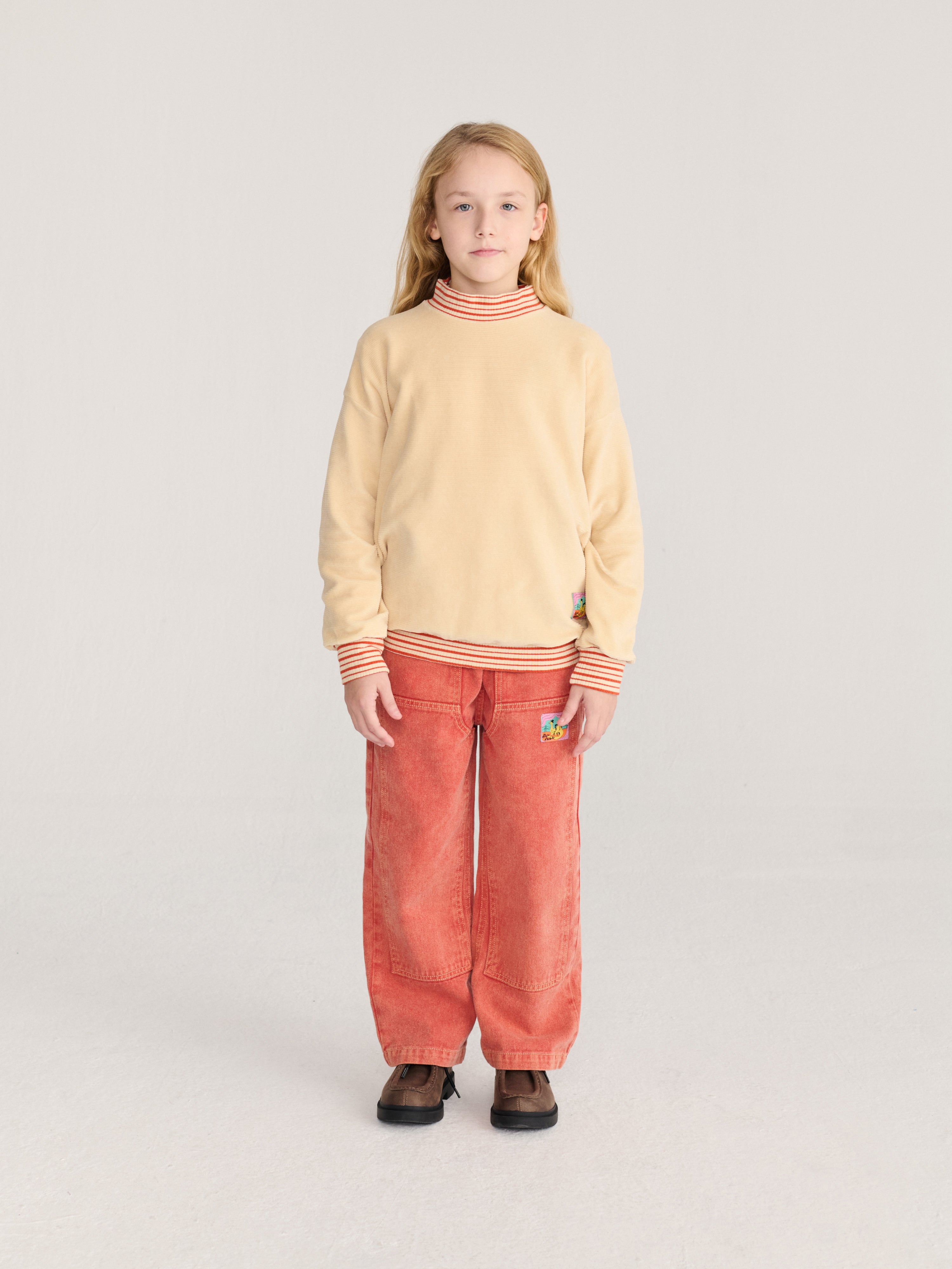 Taxi Saurus Tag velvet sweatshirt