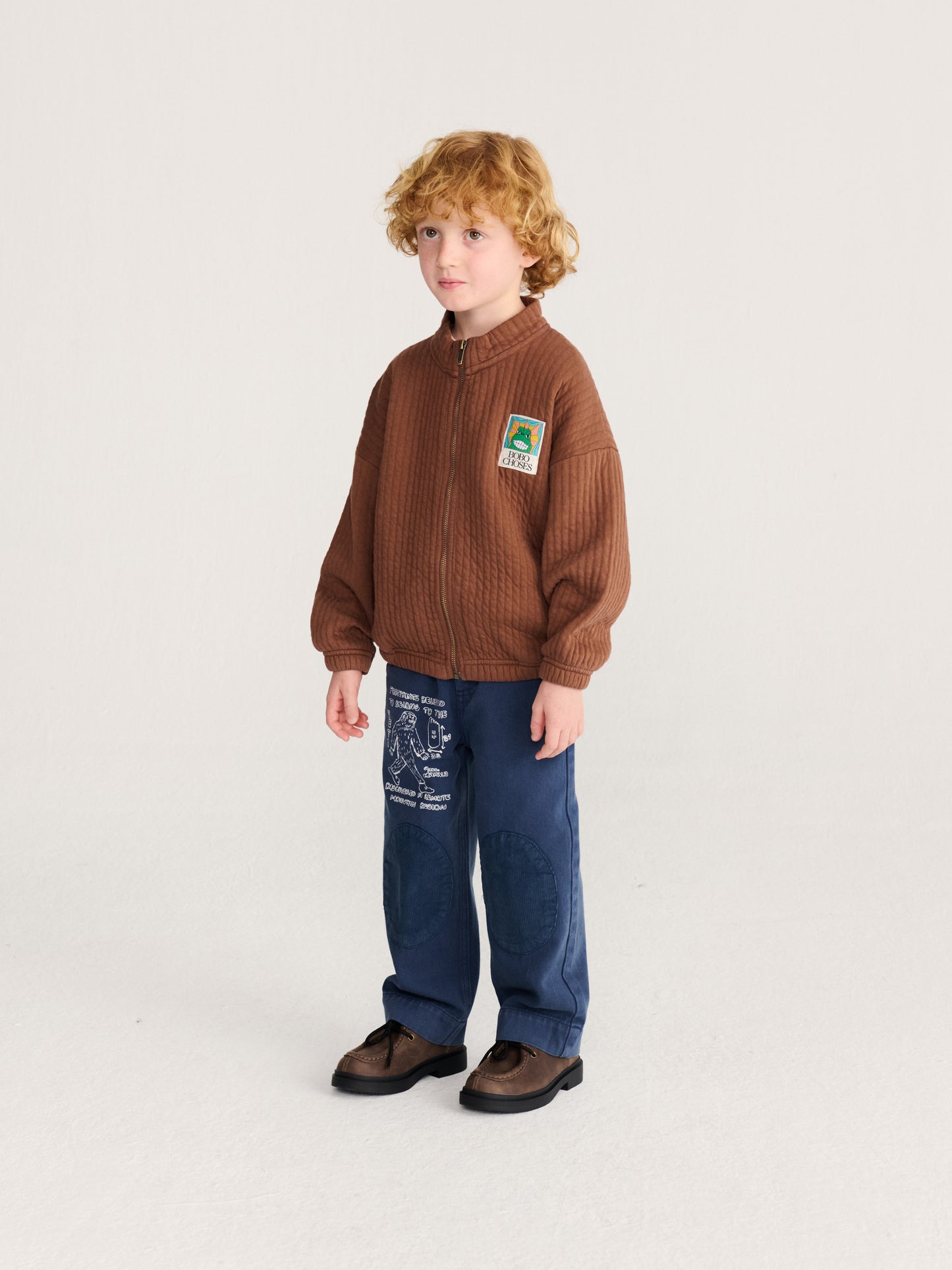 Bluza na suwak Beast Tag zipped quilted sweatshirt