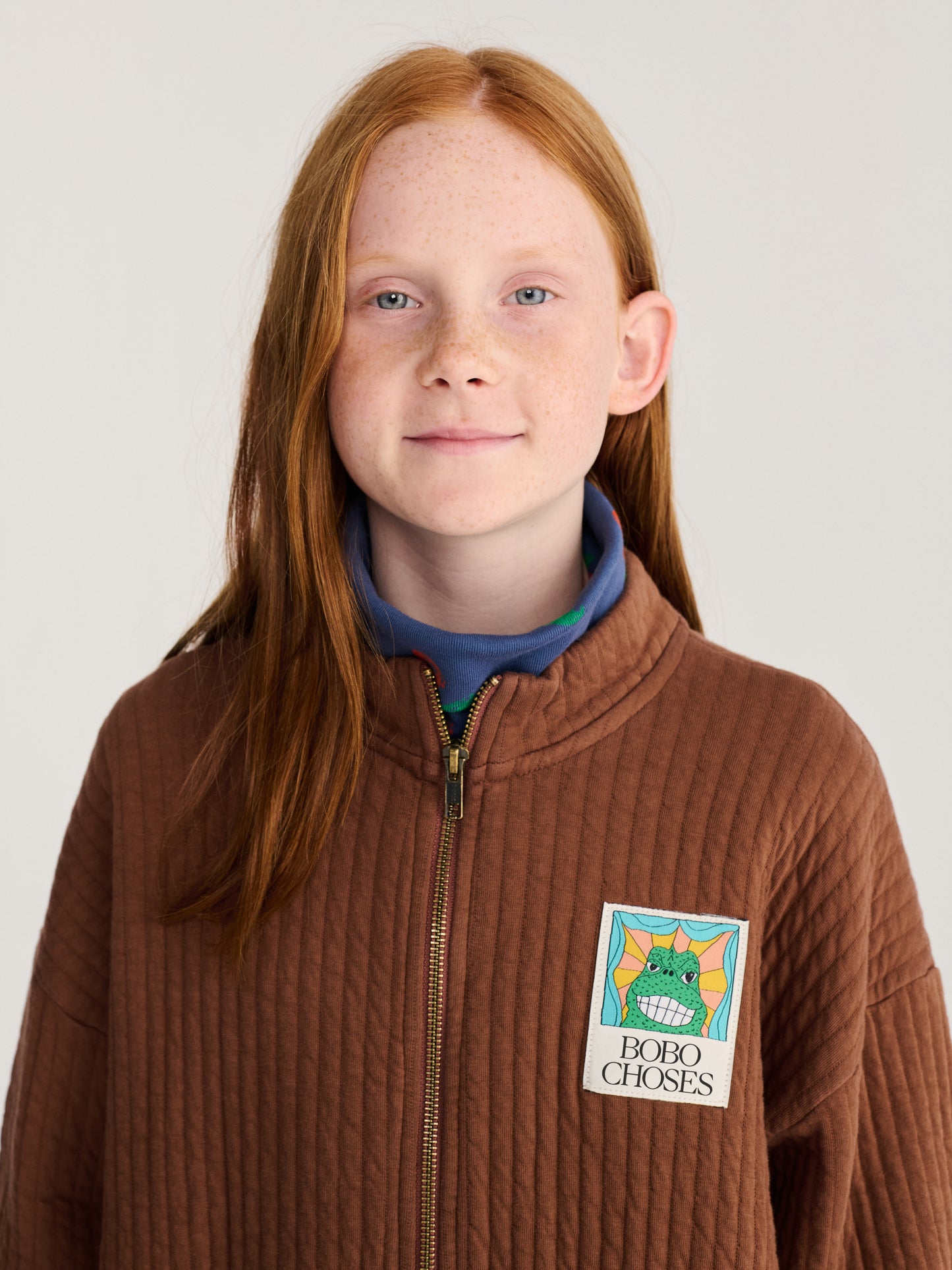 Bluza na suwak Beast Tag zipped quilted sweatshirt