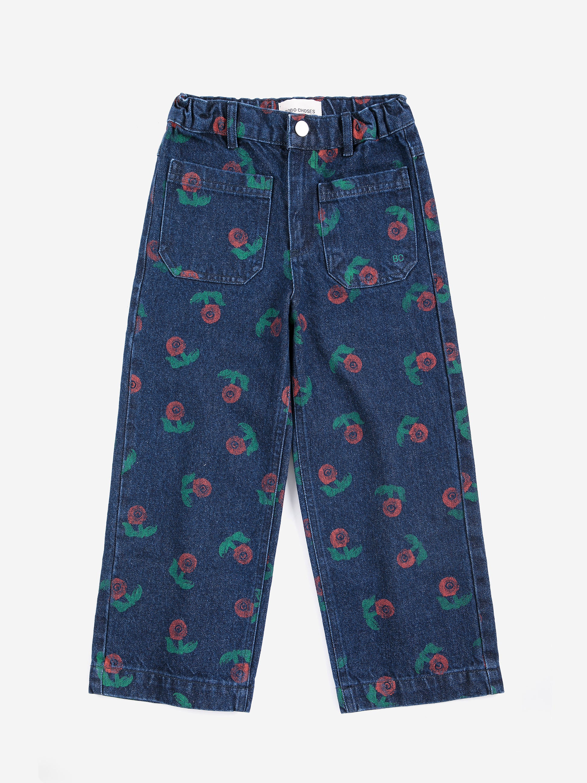 Spodnie Stamp Bloom all over denim pants