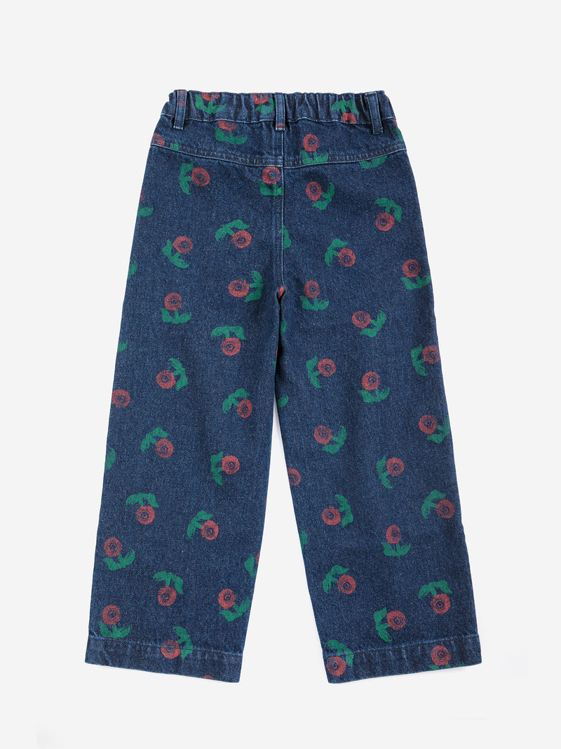 Spodnie Stamp Bloom all over denim pants