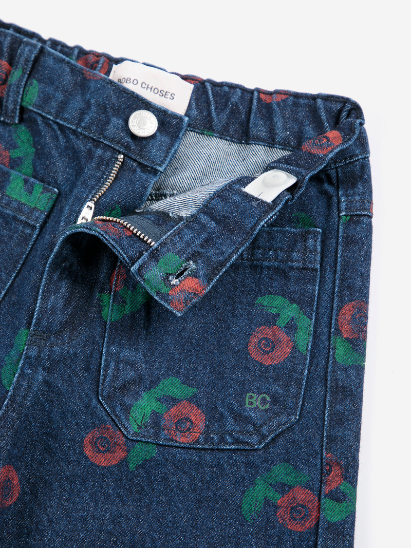 Spodnie Stamp Bloom all over denim pants