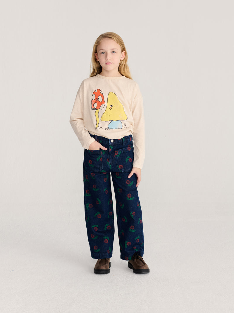 Spodnie Stamp Bloom all over denim pants