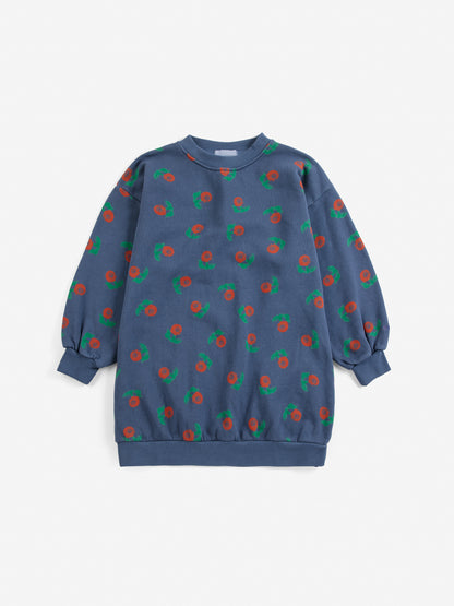 Sukienka Stamp Bloom all over sweatshirt dress