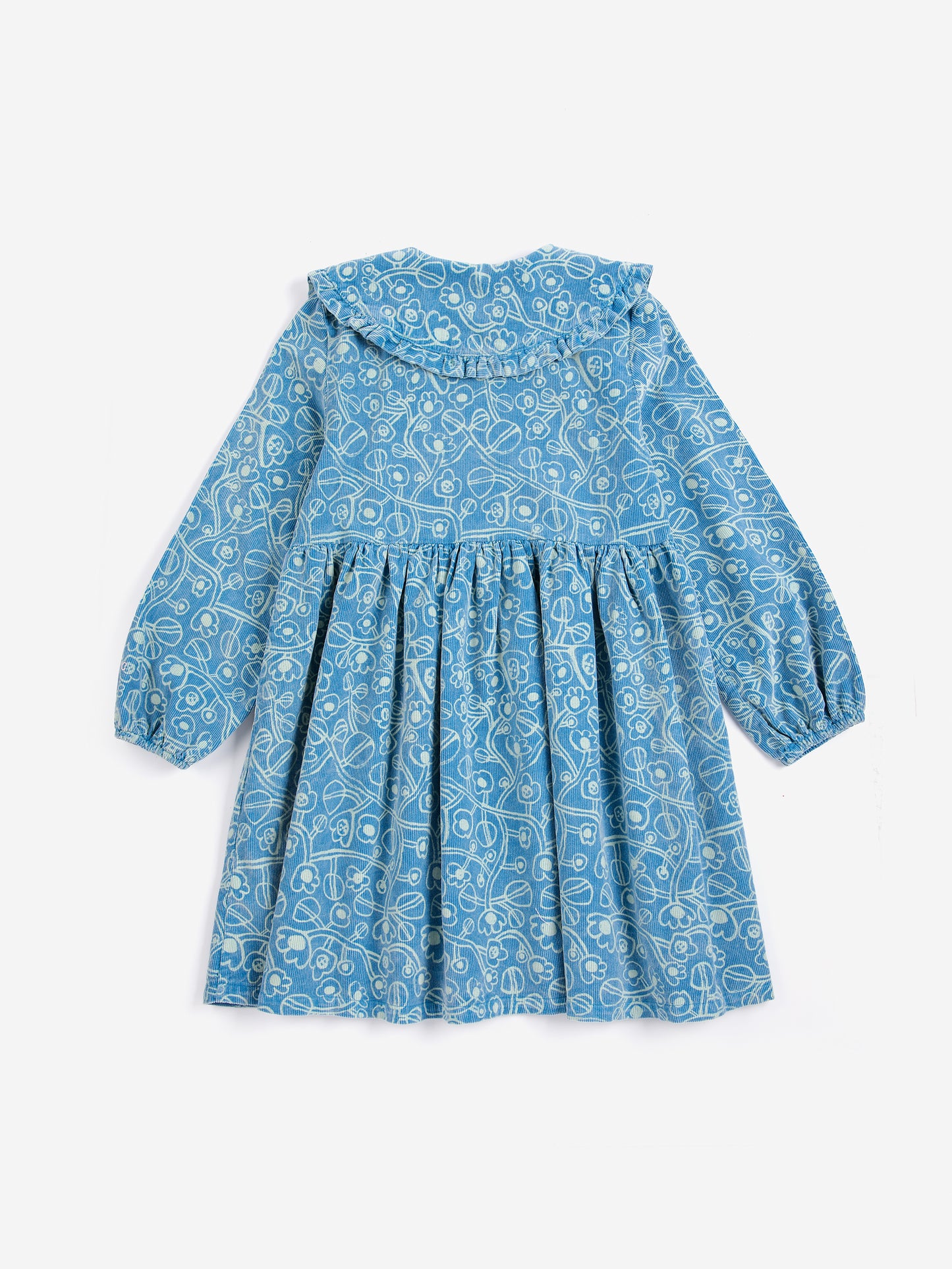 Sukienka Sketchy Flowers all over corduroy dress