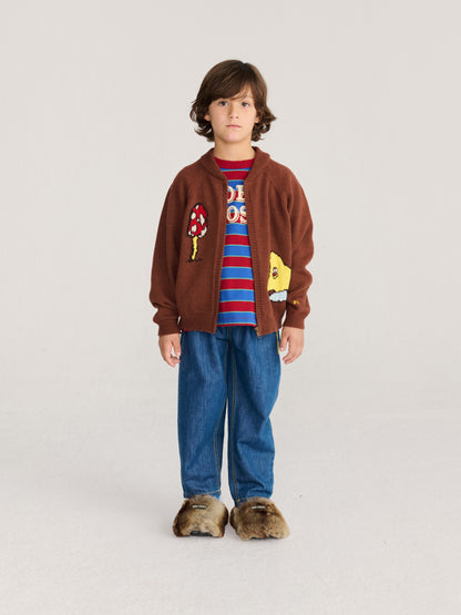 Sweter Mush Monster Duo zipped cardigan