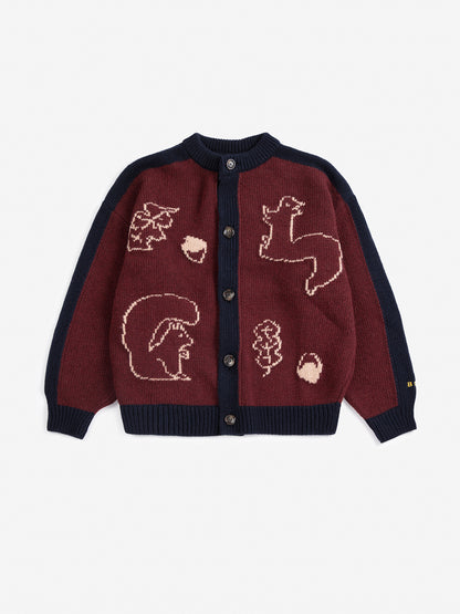 Sweter Forest Scene cardigan