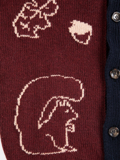 Sweter Forest Scene cardigan