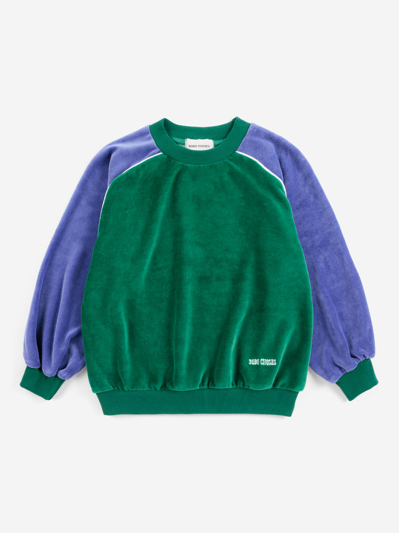 Bluza Color Block terry cloth sweatshirt