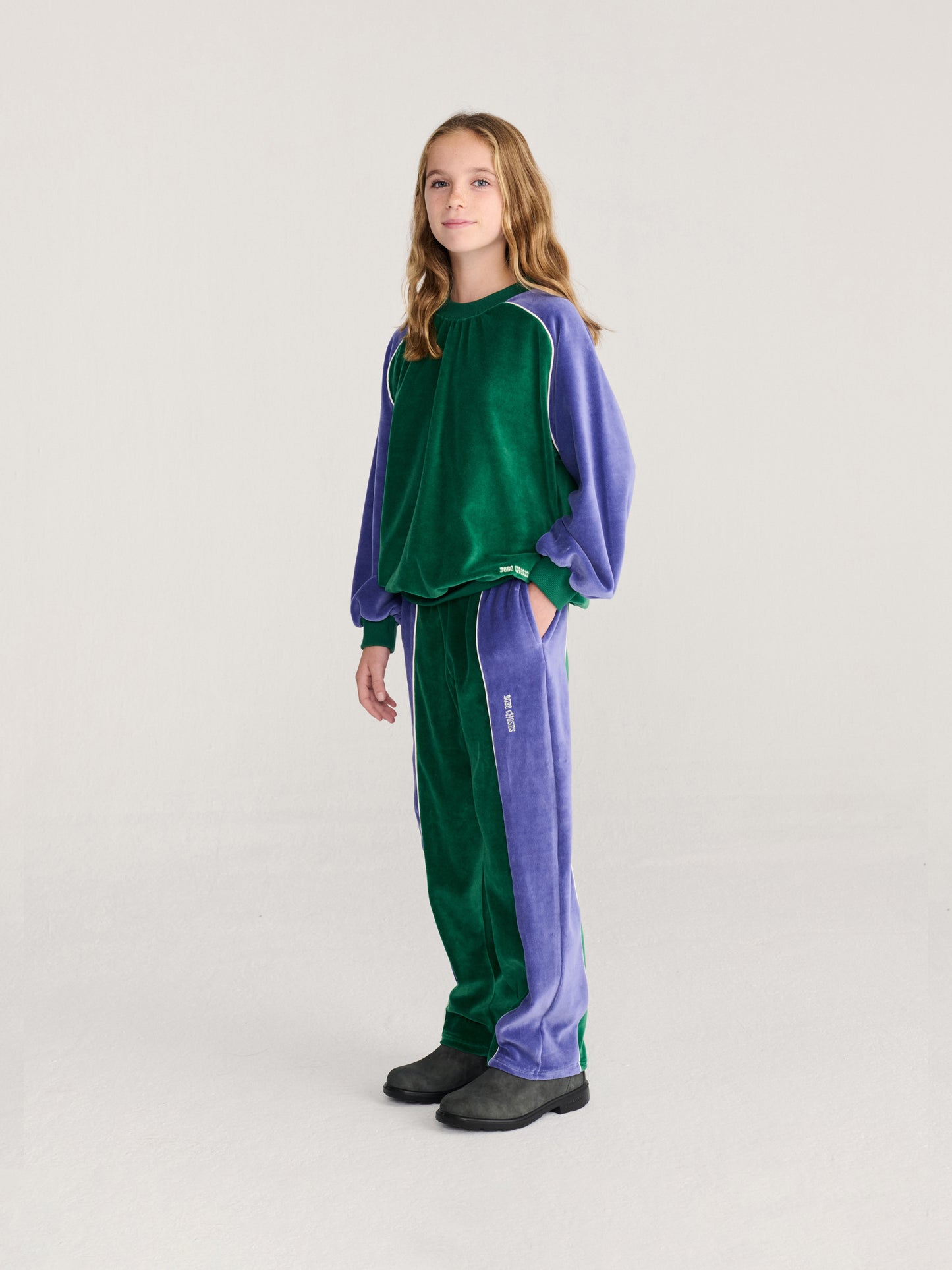 Bluza Color Block terry cloth sweatshirt