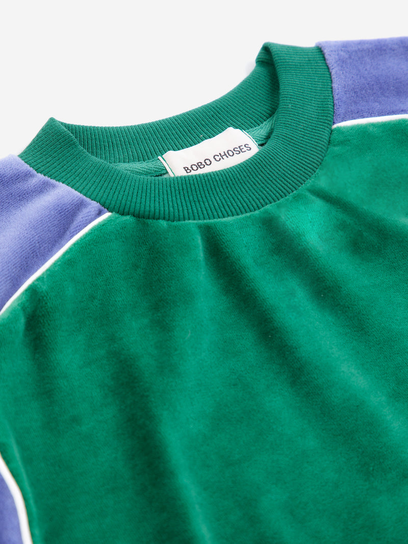 Bluza Color Block terry cloth sweatshirt