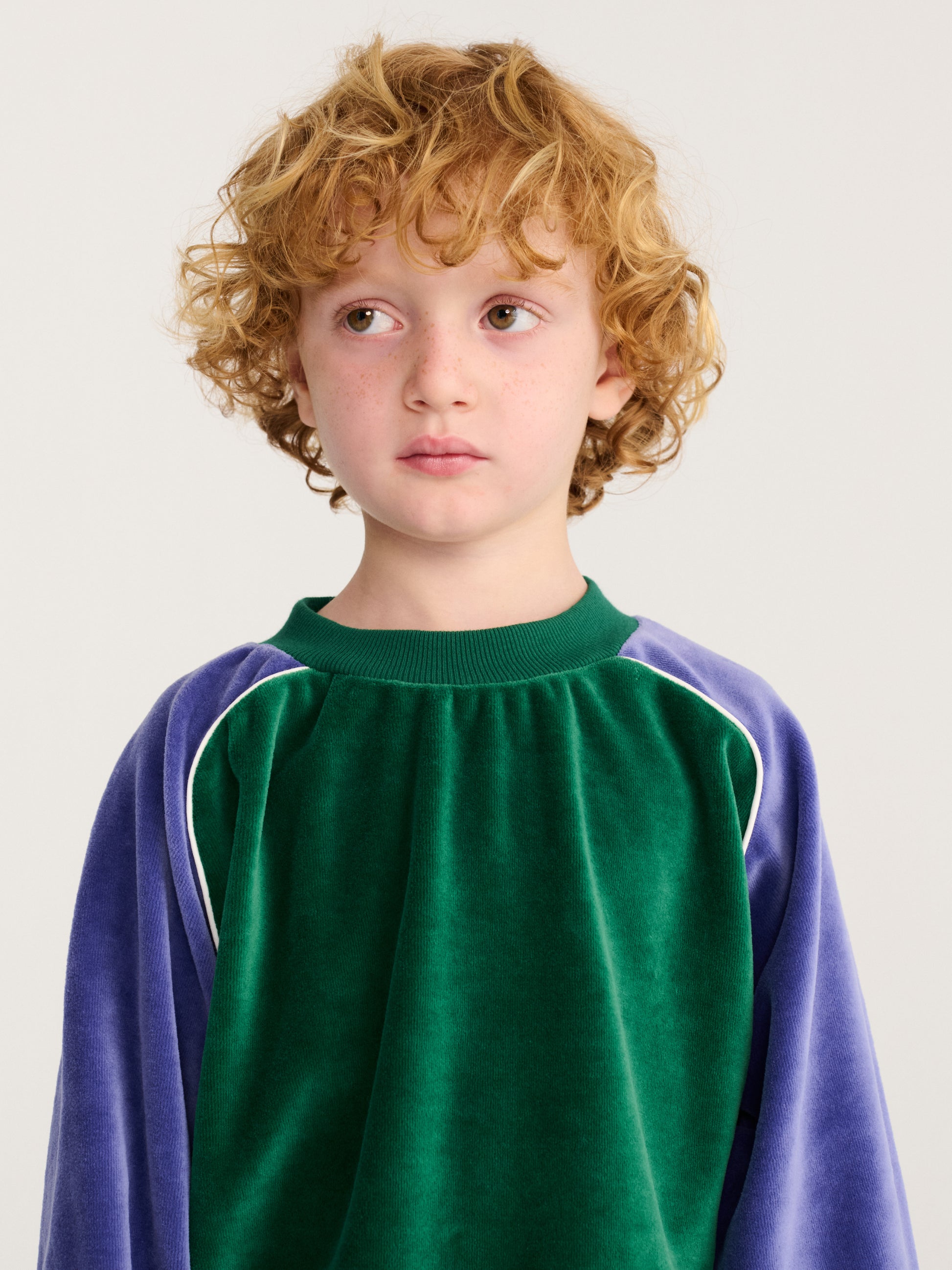 Bluza Color Block terry cloth sweatshirt