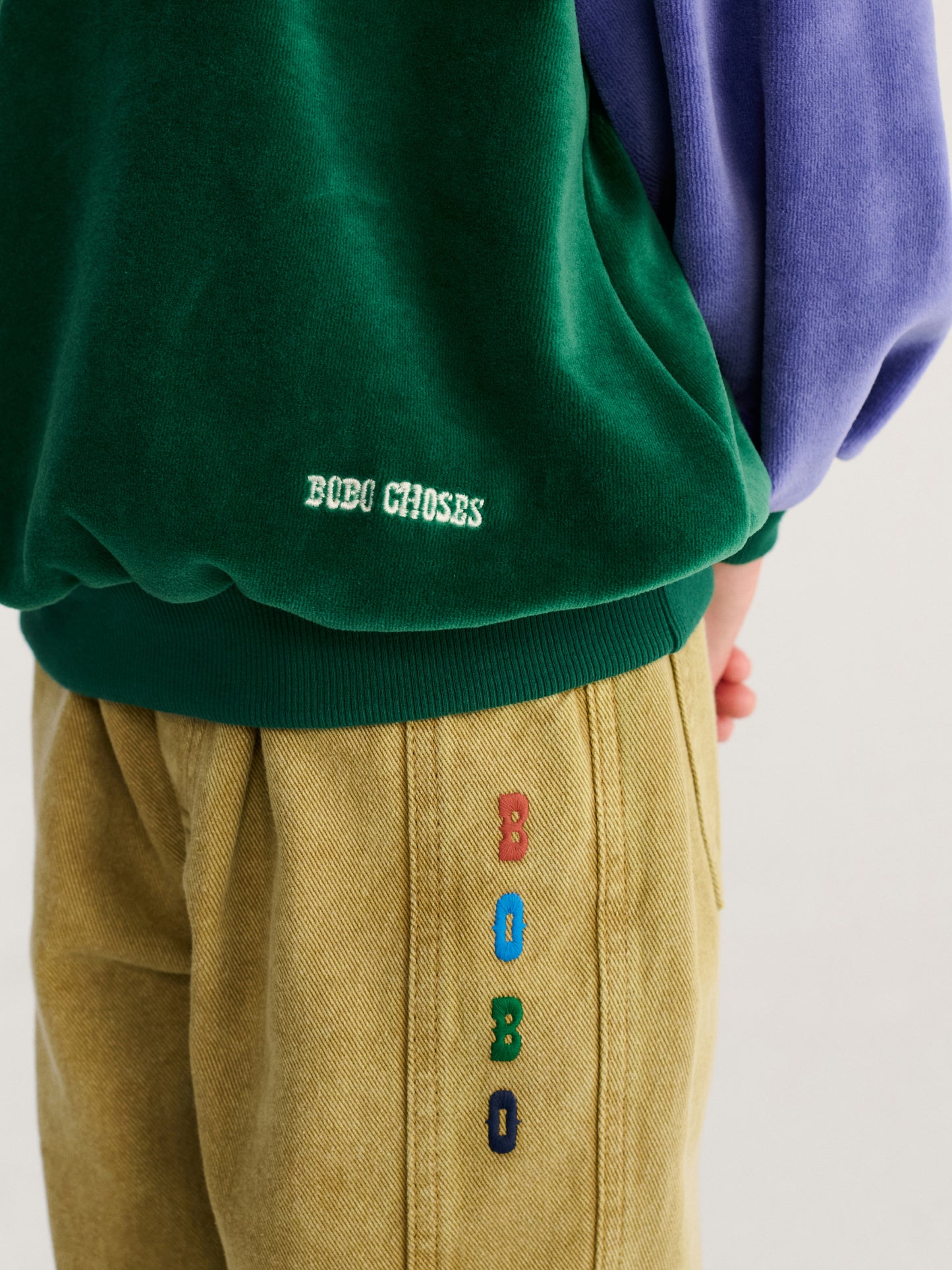 Bluza Color Block terry cloth sweatshirt